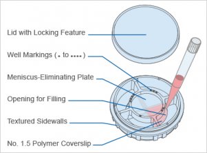 (ibidi) μ-35mm 四區(qū)塊 高壁培養(yǎng)皿80416